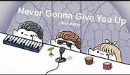 Rick Astley - Never Gonna Give You Up (cover by Bongo Cat) 🎧