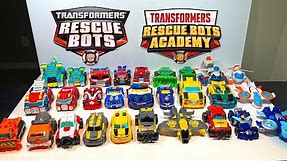 Every Transformers Rescue Bots and Academy toy we own! See them in robot and vehicle modes.