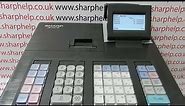 Out The Box 1st Use Set Up Initialisation Of The Sharp XE-A207 / XE-A207B / XE-A207W Cash Register