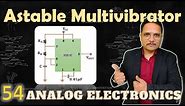 Astable Multivibrator using 555 timer IC