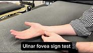 Press test and Fovea sign for triangular fibrocartilage complex injury