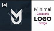 Minimal Geometric Logo Design Adobe Illustrator