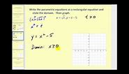Converting Parametric Equation to Rectangular Form