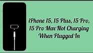 iPhone 15, 15 Plus, 15 Pro, 15 Pro Max Not Charging When Plugged In (Fixed)