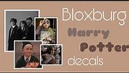 Bloxburg Harry Potter decals part 2! (Harry, Hermione, Ron, Draco, Luna, Cedric)