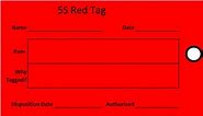 Red Tag | Lean term from the Continuous Improvement Companion