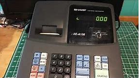Sharp Electronic Cash Register XE-A106 demo