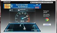 Comcast Xfinity 50Mbps service speed test