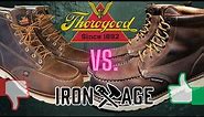 Thorogood heel boots vs. IronAge heel Boots (Moc Toe) WorkBoots!!!