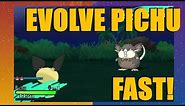 How to evolve Pichu FAST in Pokemon Sun & Moon (Under 3 Minutes)