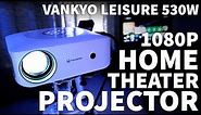 Vankyo Leisure 530W 1080P Projector Cheap - Under $250 Budget Projector for Home Theater Review Demo