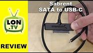 Sabrent SATA to USB-C SSD / Hard Drive Adapter Review - EC-HDSS