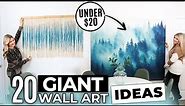 20 Large Wall Art IDEAS that are SUPER AFFORDABLE and CHEAP!!!