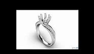 CC16 - Engagement Ring 3D CAD STL File Format Model