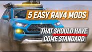 5 Cheap & Easy Upgrades for 2019-2023 RAV4 Anyone Can Install!!