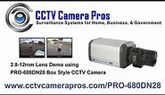 2.8-12mm Varifocal Lens Box CCTV Security Camera