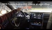2019 Toyota Avalon XSE interior at night #SuperEdgar10