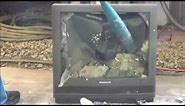 Smashing a Vintage Philips Magnavox CRT TV