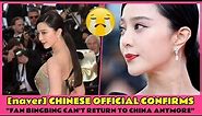 [naver] CHINESE OFFICIAL CONFIRMS, "FAN BINGBING CAN'T RETURN TO CHINA ANYMORE"