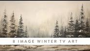 Winter Scenes TV Art Screensaver | Vintage Winter Inspired Paintings | 8 Scenes For 2 Hours 2023