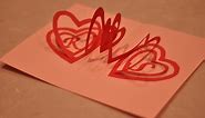 How to make a Valentine's Day Pop Up Card: Spiral Heart