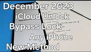 December 2023 iCloud Unlock Any iPhone 4/5/6/7/8/X/11/12/13/14/15✔️Bypass Activation Lock Success✔️