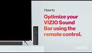 VIZIO Support | How to Use your VIZIO Sound Bar Remote Control and EQ Settings
