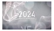 Happy new year 2024 greeting with abstracts, new year 2024, new year