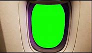 Airplane Inside Window Glass green Screen Effects | Top & Free Green Screen #Airplane #Window #Green