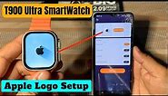 How to set apple logo in t900 ultra smart watch | T900 ultra smart watch me apple logo kaise lagaye