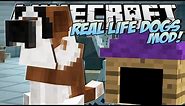 Minecraft | REAL LIFE DOGS MOD!! (Puppies, Kennels & More!) | Mod Showcase
