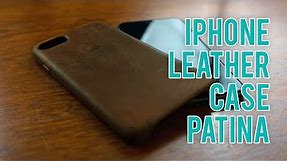 Patina your Apple Leather iPhone Case