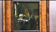 The Astronomer, Johannes Vermeer, The Louvre, Paris, www.facebook.com/artpaintingparis, (video)