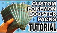 How To Make Your Own Custom Pokemon Booster Packs! | TCG Corner #2