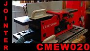 Craftsman CMEW020 Jointer - Unboxing, Setup and Test Piece