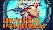 How to upscale images created with AI - Dall-e, MidJourney, Disco Diffusion, Stable Diffusion