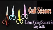 PATTERN CUTTING SCISSORS REVIEW ll EASY PAPER CUTTING SCISSORS || EASY CRAFT SCISSORS LOW COST
