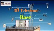3D Telecom Base Station Materials Walkthrough