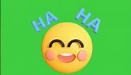 Free laugh sound emoji| haha sounds free | haha emoji animation green screen #haha #emoji #laugh
