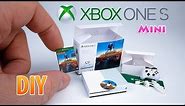 DIY Realistic Miniature Xbox One S | DollHouse Unboxing