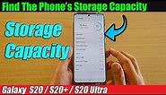 Galaxy S20/S20+: How to Find Out the Device Storage Capacity