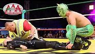 Los Cachanillas vs. Mini Vikingo, Dulce Kanela y Drago Kid. | Lucha Libre AAA Worldwide.