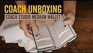 Coach Unboxing | Coach Studio Medium Wallet | First Impression Review