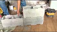 How to interlock concrete block?