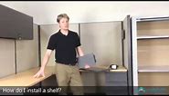 How to Install a Cubicle Shelf