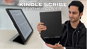 Kindle Scribe Leather Cover Review | Worth $80?!