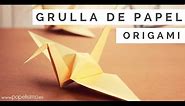 Cómo hacer grulla de papel (origami - papiroflexia)