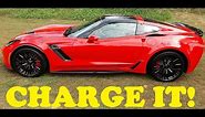 2018 Corvette Z06 Battery Charging ... Be careful!