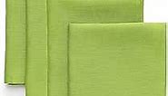 Solino Home Linen Dinner Napkins Set of 4 – 100% Pure Linen Lime Green Napkins 20 x 20 Inch – Washable Cloth Fabric Napkins for Spring, Easter, Summer – Fete, Handcrafted from European Flax