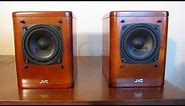 JVC Model SP-UX2000RGD Ported Cherry Wood Speakers
